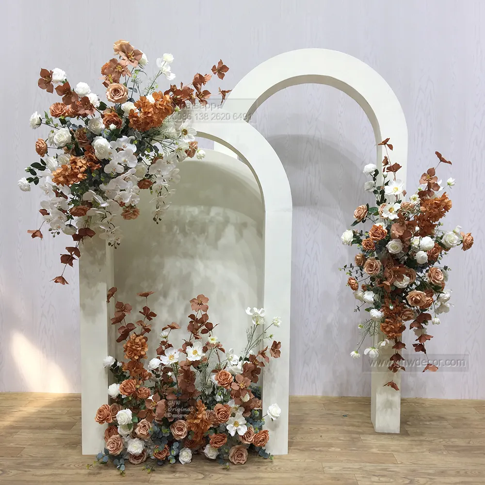 Gnw Nieuw Ontwerp Kunstzijde Roos Bloemen Babybreath Bloemstuk Trouwtafel Centerpieces