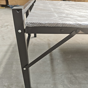 Lit simple pliant 1,2 m pour adulte, lit de sieste domestique, simple, avec plateau rigide, pliable, utilisation temporaire - Product Image 1