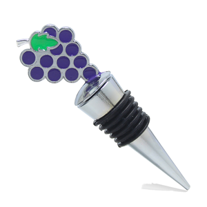 Bouchon de bouteille de vin réutilisable en métal argenté ChenXusheng avec design creux pour la conservation du vin rouge - Product Image 1