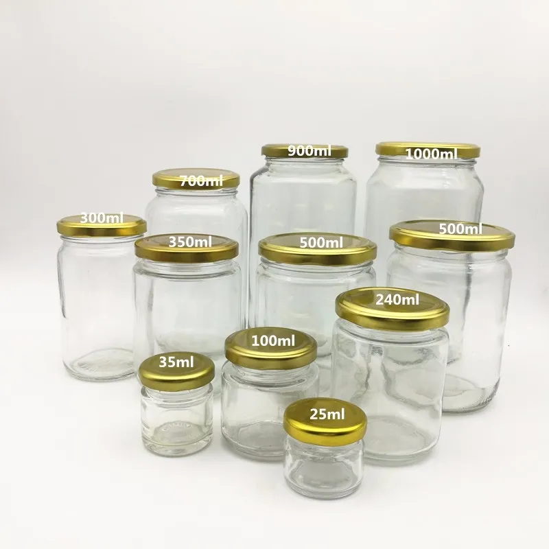שוז זכוכית יצרן 250ml 500ml 1000ml מזון לשמר זכוכית צנצנת
