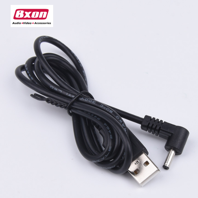 2A 1M Usb 2.0 a Male to Right Angle 3.5*1.35mm DC Plug Charger Cable
