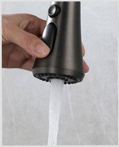 Nuovo Lavello da <span class=keywords><strong>Cucina</strong></span> Monoblocco in Acciaio Inox SUS304 Grigio Canna di Fucile 2022 con Rubinetto a Cascata e Doccia - Product Image 5