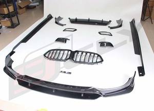 CLY G06 kit corpo nero per <span class=keywords><strong>BMW</strong></span> <span class=keywords><strong>X6</strong></span> G06 aggiornamento black knight diffusore labbro anteriore gonna laterale griglia tubo di scarico ali 2019 2022 - Product Image 6