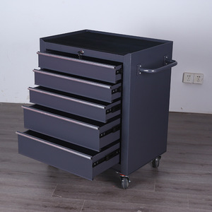 Black <strong>Best</strong> Selling Metal Steel Drawer <strong>Tool</strong> Box Roller <strong>Tool</strong> Trolley Mobile Cabinet with Wheels - Product Image 6