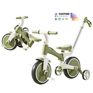 The Latest Design of Children's Multi-functional Tricycle <strong>with</strong> Push <strong>Handle</strong> 4-in-1 Pedal <strong>Kids</strong> Tricycle Balance Bike <strong>Trike</strong> - Product Image 3