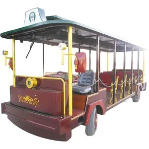 amusement park and scenic pot essential product shopping mall customized 14 seats open sightseeing bus For Sale