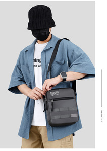 New Fashion <b>Men's</b> Shoulder Bag With Zipper Closure Waterproof Durable Nylon Business Crossbody Bag for Young <b>Men</b> - Product Image 6