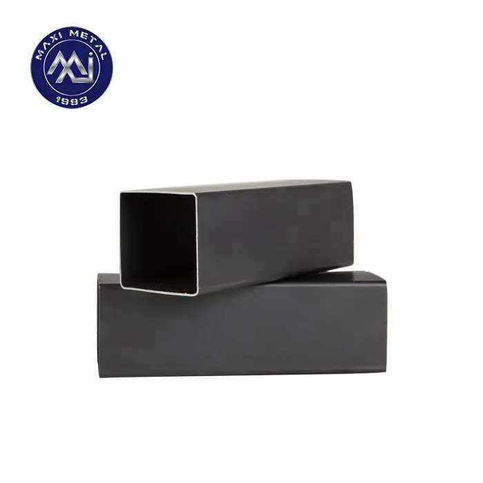 Alta qualidade bom preço aço preto quadrado e retangular seção oca 40x40mm tubo de aço carbono quadrado