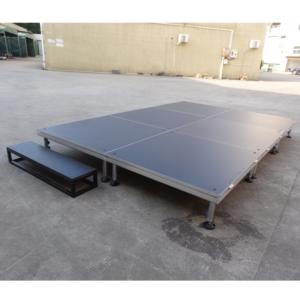 Escenario Modular Ajustable de Aluminio para Exteriores, Ligero y Portátil, Fácil de Montar, Superficie Antideslizante, Certificado CE, para Eventos y Conciertos - Product Image 4