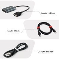 Convertisseur vidéo audio Bitfunx RGB/Component vers HDMI avec câble USB pour accessoires de jeu rétro Sony NTSC PAL PS2