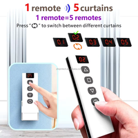 Módulo de Interruptor Inteligente para Cortinas Tuya WiFi RF 433MHz con Control Remoto de 5 Canales 110V 120V 220V 240V para Persianas Enrollables Eléctricas Alexa