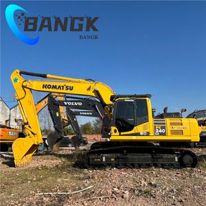 Excavadora de cadenas Komatsu PC240LC usada de 24 toneladas, equipo de construcción japonés con motor, componente principal. - Product Image 1