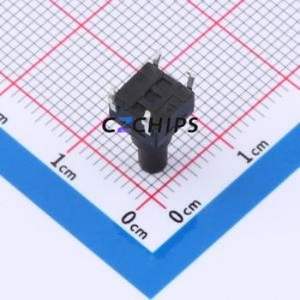 GT-TC116A-H120-L1 Tactile Switch Through hole Component (THT) Switch Single Pole Single Throw Round Button 1.6N Through Hole - Product Image 2