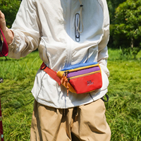 Sac de poitrine décontracté et tendance, imperméable, multi-poches, avec sangle réglable, sac banane de sport d'extérieur, sac à bandoulière portable, sac bandoulière