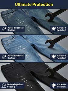 Pantaloni da Lavoro in Denim Certificati NFPA 2112 per Donne, Protezione da Arco Elettrico, Polsini Elastici, Ignifughi per Saldatura - Product Image 6