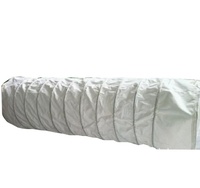 Tissu en PVC enduit de silicone, circulaire et carré, rétractable et flexible, pour conduits d'aération, triple protection, fabriqué par le fabricant