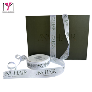 Cinta de Raso con Logotipo Personalizado MUYANG, Diseño de Lujo, Impresa con Lámina Dorada - Product Image 5