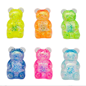 ของเล่นบีบหมีกัมมี่ TPR สีลูกกวาด GLIWAY ของเล่นบีบคลายเครียดแบบคืนตัวช้า-ของเล่นสัมผัสนุ่มยืดหยุ่นได้ สำหรับสำนักงาน/โรงเรียน/บ้าน - Product Image 3
