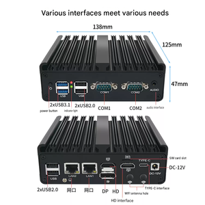 Mini PC Industrial Sin Ventilador BKHD N100 J6412 con Doble LAN y Doble COM, Computadora Integrada DDR4 DDR5 - Product Image 5