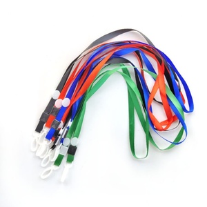 Promotional Solid Blank Plain Colored Exhibition Neck Straps ID Card Holder <b>Lanyards</b> for Name Badge - Product Image 3