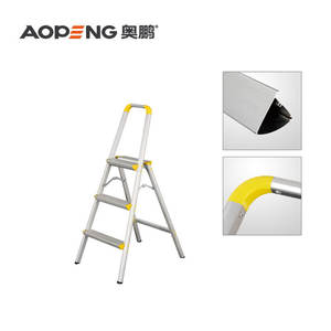 Empresa de alta tecnología 3 escalones Aluminio plegable En131 Escalera Silla plegable Material de aluminio - Product Image 6