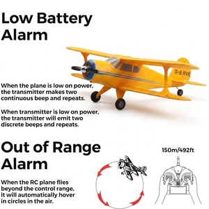 <span class=keywords><strong>Avion</strong></span> RC WLtoys A300 4 canaux Beechcraft <span class=keywords><strong>D</strong></span>-17 avec lumières, moteur brushless 6G/3D, EPP incassable, planeur télécommandé 4CH - Product Image 5
