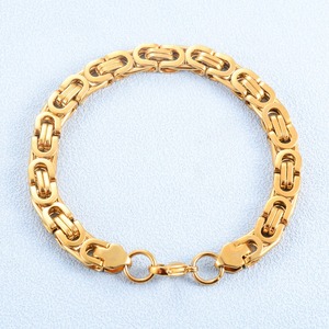 Pulsera de Cadena Bizantina de Acero Inoxidable Gruesa de 8.5mm para Hombre, Cadena de Mano Pesada, Estilo Hip Hop Rock Punk, Joyería Metálica para Hombre - Product Image 3