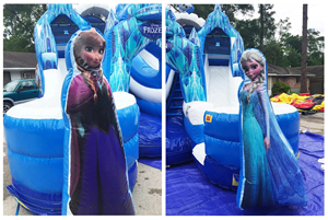 Scivolo gonfiabile a doppia corsia congelato, <span class=keywords><strong>elsa</strong></span> <span class=keywords><strong>anna</strong></span> congelata - Product Image 3