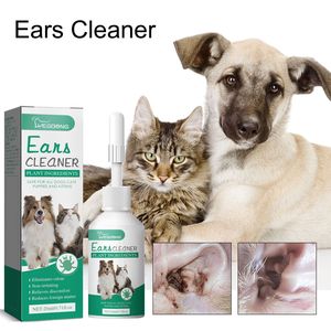 Remove Pets Solución de limpieza de cera para los oídos No tóxico Gotas para los oídos de perros y gatos <span class=keywords><strong>Limpiador</strong></span> de oídos para perros sin alcohol 30ml para mascotas - Product Image 2
