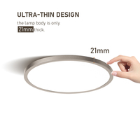 Éclairage intérieur Simple Lustre Plafonnier Moderne Ultra Mince Cadran Rond Led Plafonniers Montés Chambre Salon