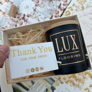 Low Moq Custom Printing Einkaufs papier Dankes karten Großhandel Klein unternehmen Full Color Design <span class=keywords><strong>Promotion</strong></span> Grußkarten - Product Image 3