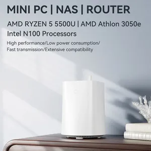 Intel N100 Mini Linux Computadora Blanca RJ45 LAN PC <span class=keywords><strong>Firewall</strong></span> y VPN Router NAS con 2 puertos LAN en Stock - Product Image 4