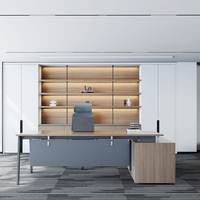 Plan de conception gratuit pour bureau de direction en bois en forme de L pour PDG, directeur général, manager - Table de bureau exécutive extensible, mobilier de bureau moderne
