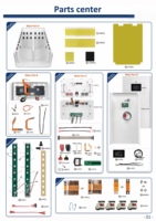 Boîtier métallique vertical vide pour batterie prismatique EU 48V DIY, double assurance, kit 16S 280Ah~345Ah LFP JK BMS MCCB Disjoncteur 220A