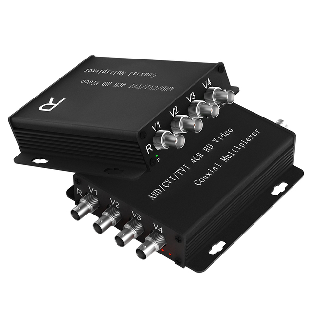 1080P CVI AHD TVI CCTV Metal System CVBS 4-Channel HD Coaxial Video Monitoring Multiplexer 200W Security CCTV System Accessories