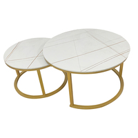 Table basse en bois MDF, salon, grande et petite taille, ensemble table basse