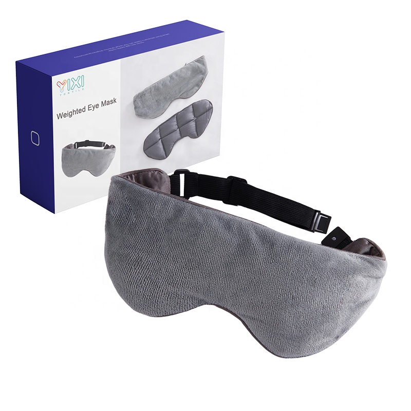 Оптовая продажа, маска для глаз minky из бамбука с гравитацией для сна с логотипом