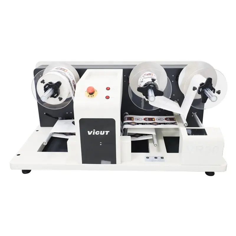 Automatic laser label stickers paper roll die paper sticker die cutting machine roll label cutter Label Die Cutter machine VR30