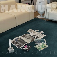 Tapis de salon d'hôtel de luxe moderne en nylon uni, à poils coupés et longs, résistant, antidérapant et adapté aux animaux domestiques