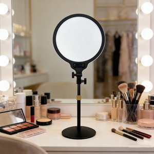 Anneau lumineux LED 10 pouces avec support disque et contrôle filaire, kit d'éclairage portable pour maquillage, appels Zoom, qualité studio <span class=keywords><strong>TikTok</strong></span> - Product Image 5