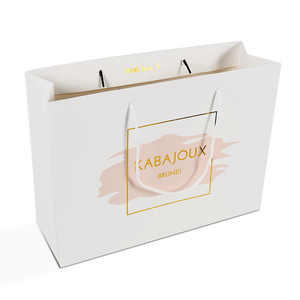 Bolsa de papel premium con impresión a color y asa de cinta. Empaque personalizado para zapatos y ropa con múltiples estilos de bolsa de papel. - Product Image 1