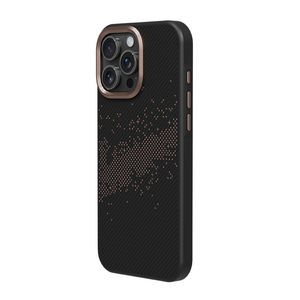 Pour iPhone 16 <span class=keywords><strong>Pro</strong></span> <span class=keywords><strong>Max</strong></span> housse de téléphone magnétique sans fil charge fibre de carbone motif anti-chute étui de protection - Product Image 3