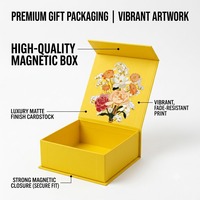 Scatola Regalo per Gioielli di Lusso Personalizzata a Forma di Libro con Chiusura Magnetica
