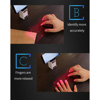 Nouveau clavier laser virtuel magnétique mini USB portable sans fil pour smartphones et ordinateurs portables
