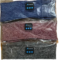Écouteurs sans fil avec indicateur LED, étanches IPX-1, en coton – Idéaux pour le sommeil, le sport et le yoga