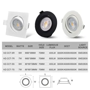 Lampu sorot LED banyak warna kustom lampu sorot LED dapat diatur tersembunyi rumah lampu sorot dapat diredupkan