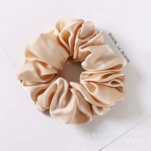 Coleteros de tela de seda extragrandes de moda para mujer, coleteros elásticos de gasa coreanos, sujetadores de cola de caballo con diseño floral y geométrico - Product Image 2