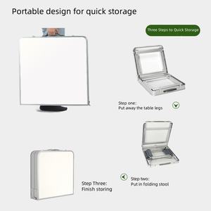 Tavolo pieghevole in lega di alluminio per esterni mercato notturno push portatile tavolo pieghevole semplice piccolo tavolo da pranzo pieghevole - Product Image 5