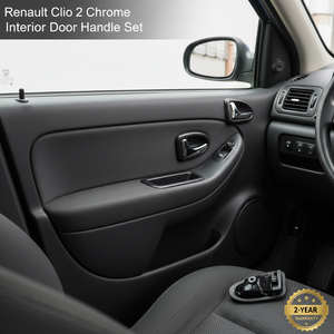 Juego de Manijas Interiores de Puerta Cromadas para Renault Clio 2, Derecha e Izquierda, 2 Piezas, 8200641126, Garantía de 2 Años - Product Image 3