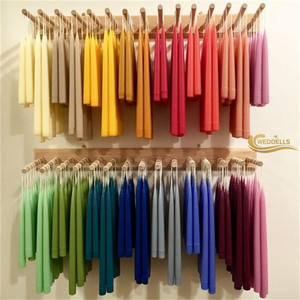 Weddells <span class=keywords><strong>siete</strong></span> colores enrollados a mano 4-7 horas tiempo <span class=keywords><strong>de</strong></span> combustión 8 pulgadas velas <span class=keywords><strong>de</strong></span> cera <span class=keywords><strong>de</strong></span> abejas - Product Image 3